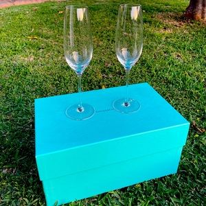 Tiffany & Co champagne flutes